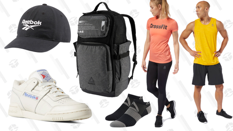 Take $20 off orders of $100 or more, $10 off orders of $85 or more, or $5 off any order | Reebok | Promo code SAVEMORE